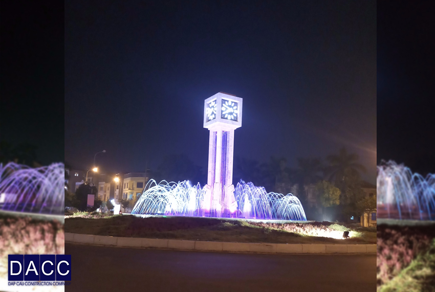 Cột đồng hồ trung tâm thị trấn Chờ Huyện Yên Phong